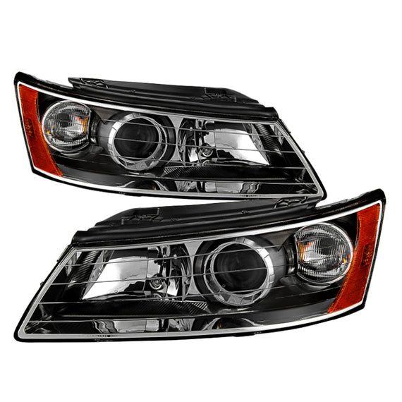 Xtune Hyndai Sonata 2006-2008 OEM Style Headlights Black HD-JH-HYSON06-BK 9029677