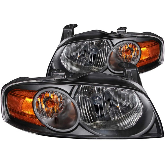 ANZO 2004-2006 For Sentra Crystal Headlights Black - anz121235 121235
