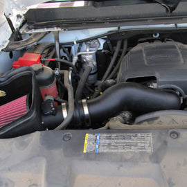 Airaid 09-10 GM Trucks 6.0L w/ Mech Fans MXP Intake System w/ Tube (Oiled / Red Media) 200-271