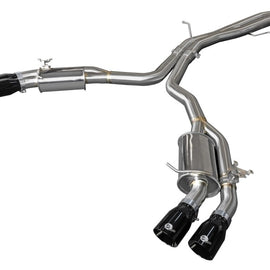 aFe 18-20 Audi RS5 Coupe MACH Force-Xp 3in to 2.5in 304 SS Axle-Back Exhaust System (Quad Black Tip) 49-36427-B