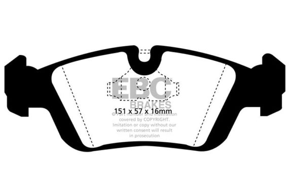 EBC 96-98 BMW Z3 1.9 Greenstuff Front Brake Pads DP2914
