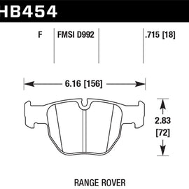 Hawk HPS Street Brake Pads HB454F.715