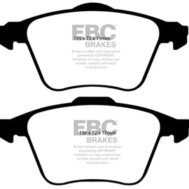 EBC 08-10 Volvo S60 2.5 Turbo T5 Redstuff Front Brake Pads DP31679C