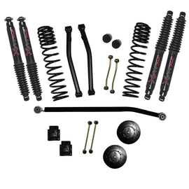 Skyjacker 2020 Jeep Gladiator JT - Rubicon Suspension Lift Kit 3.5in Fr 2in Rr w/ Black Max Shocks G350RPBLT