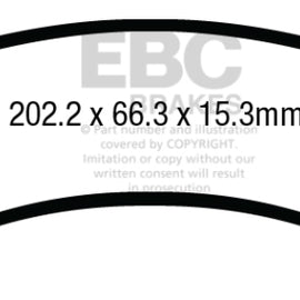 EBC 08+ Ford Econoline E150 4.6 Greenstuff Rear Brake Pads DP63005