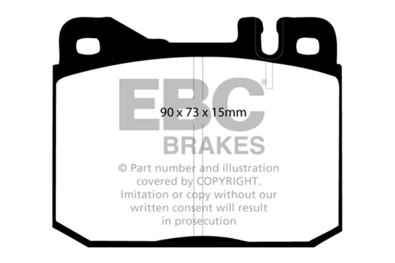 EBC Greenstuff Front Brake Pads for 76-79 Mercedes-Benz 230 DP2261