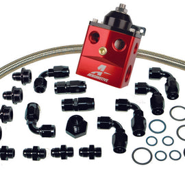 Aeromotive A4 Dual Carburetor Regulator (P/N 13203) Kit (Incl. Reg/Hose/Hose Ends/Fittings) 17121