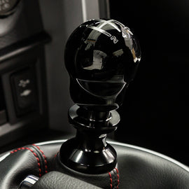 Raceseng Contour Shift Knob (Gate 4 Engraving) M10x1.5mm Adapter - Black Gloss 08231BG-08014-081103