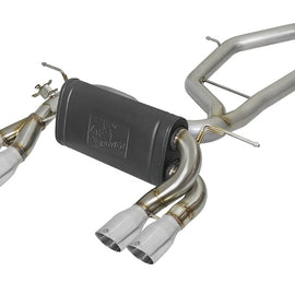 aFe MACH Force-Xp 2-1/2in SS Axle Back Exhaust w/Polished Tips 15+ BMW M3/M4 (F80/F82) L6 3.0L (tt) 49-36338-P