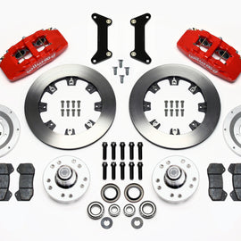 Wilwood Dynapro 6 Front Hub Kit 12.19in Red 79-87 GM G Body 140-12837-R