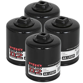 aFe Pro GUARD D2 Oil Filter 03-06 GM Trucks V8 4.8L/5.3L/6.0L (4 Pack) 44-LF009-MB