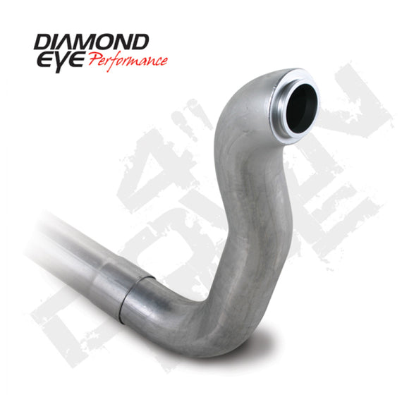 Diamond Eye Downpipe 4in TB Single AL DODGE 5.9L 2500/3500 89-93 4X4 ONLY 220100