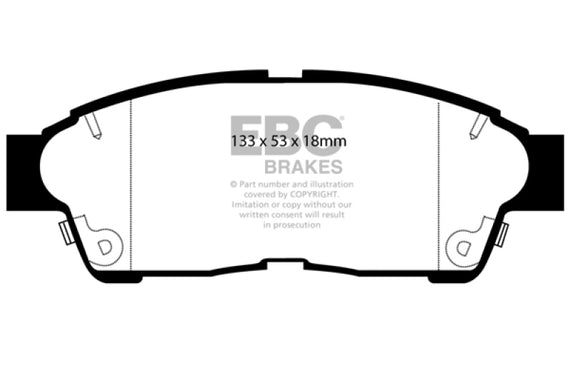 EBC 96-00 Toyota RAV 4 2.0 Greenstuff Front Brake Pads DP6964