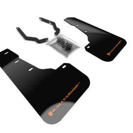 Rally Armor 18-23 Subaru Crosstrek Black Mud Flap w/Orange Logo (Front Only) MF46-FTLT-BLK/OR