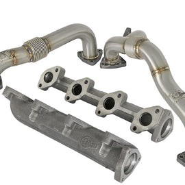 aFe Twisted Steel Power Package Up-Pipes / Manifold 08-10 Ford Diesel Trucks V8 6.4L (td) 48-33016-PK