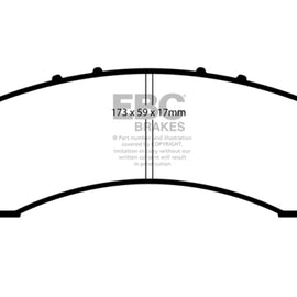 EBC 02 Cadillac Escalade 5.3 (Akebono rear caliper) Greenstuff Rear Brake Pads DP61667