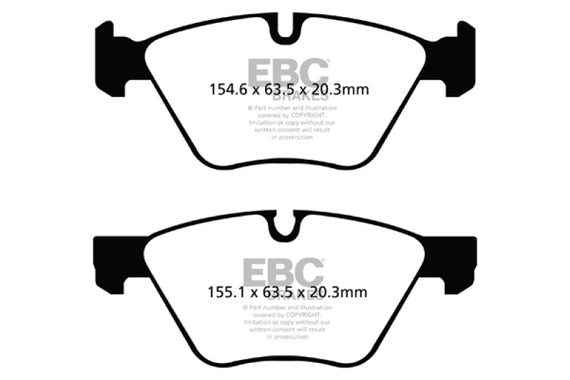 EBC DP21493 GREENSTUFF STREET ORGANIC BRAKE PADS - FRONT DP21493