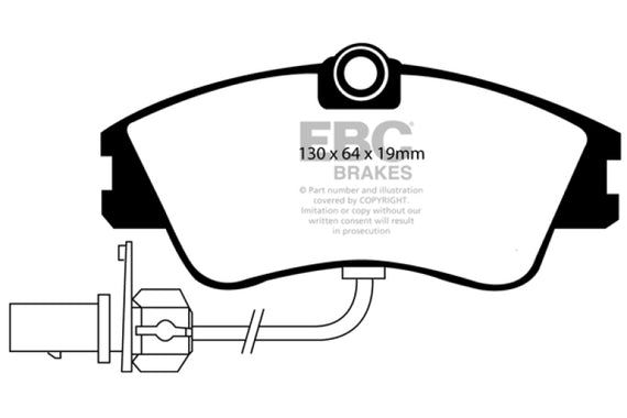 EBC 2000 VW Eurovan w/ Lucas Brakes Ultimax2 Front Brake Pads UD852