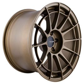 Enkei NT03RR 18x10.5 5x114.3 15mm Offset 75mm Bore Titanium Gold Wheel 512-8105-6515GG