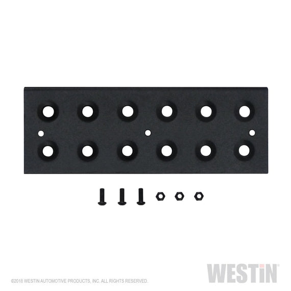 Westin Replacement service kit includes 11 inch die stamped step pad and fasteners - Black 56-10002