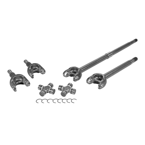 Yukon Gear Front 4340 Chromoly Axle Kit For Jeep JL Dana 30 27 Spline FAD Del. w/1350 (7166) Joints YA W24174