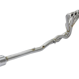 aFe Power Twisted Steel Long Tube Header & Connection Pipes (Street Series) 01-16 Nissan Patrol 48-36105-YC