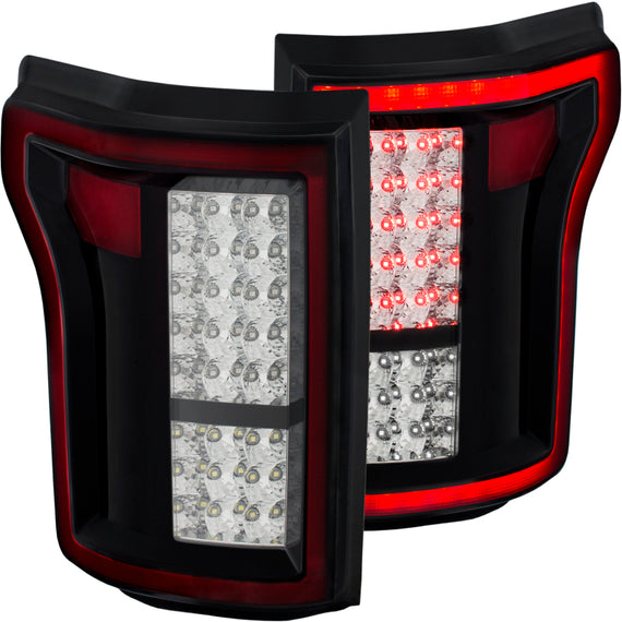 ANZO 2015-2016 Ford F-150 LED Taillights Red/Clear 311262