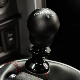 Raceseng Contour Shift Knob (Gate 1 Engraving) Mini R50 / R52 / R53 Adapter - Black Texture 08231BTE-08011-081203