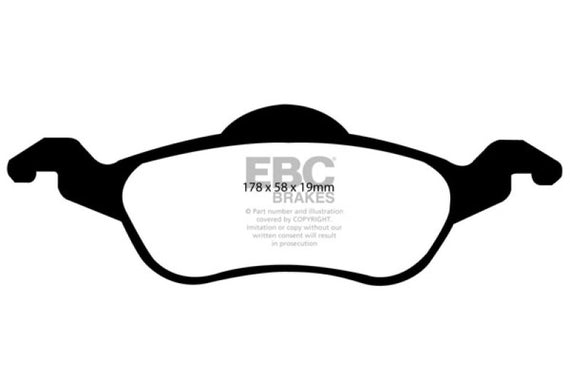 EBC DP21185 GREENSTUFF STREET ORGANIC BRAKE PADS - FRONT DP21185