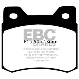EBC 84-86 Mercedes-Benz 190/190E 2.3 Redstuff Rear Brake Pads DP3464C