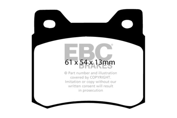 EBC 84-86 Mercedes-Benz 190/190E 2.3 Redstuff Rear Brake Pads DP3464C