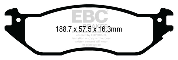 EBC 04-07 Ford Econoline E150 4.6 Ultimax2 Front Brake Pads UD1045