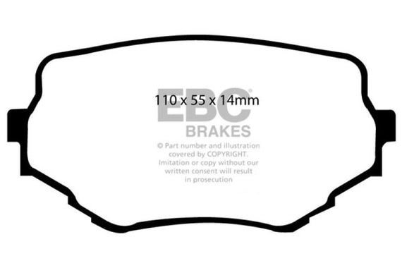 EBC 99-05 Suzuki Grand Vitara 2.5 Greenstuff Front Brake Pads DP61099