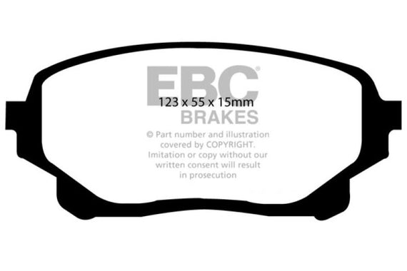EBC 05-06 Suzuki XL-7 2.7 Greenstuff Front Brake Pads DP61756