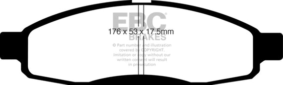 EBC 05-06 Infiniti QX56 5.6 (Bosch) Extra Duty Front Brake Pads ED91776