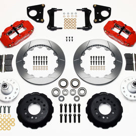 Wilwood Narrow Superlite 6R Front Hub Kit 12.88in Red 62-72 CDP B & E Body-Drum 140-10815-R