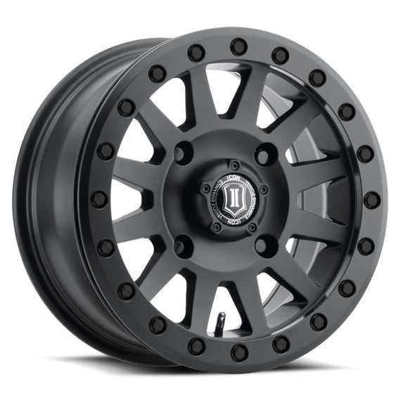 ICON Compression 15x7 4x136 38mm Offset 5+2 BS 111mm Bore Satin Black Wheel 5015703655SB