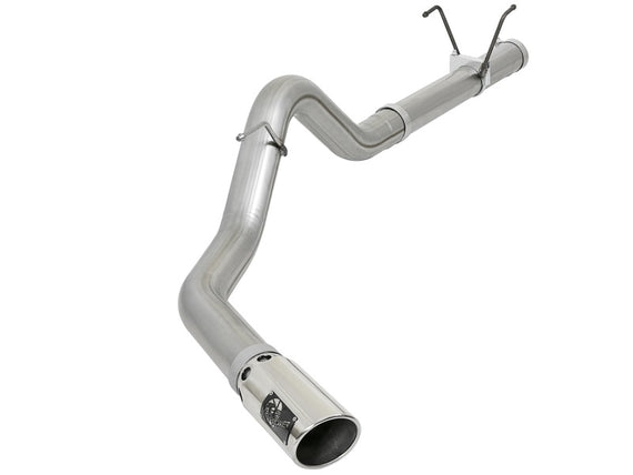 aFe LARGE BORE HD 4in 409-SS DPF-Back Exhaust w/Polished Tip 07.5-12 Dodge Diesel Trucks L6-6.7L(td) 49-42006-P