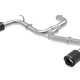 aFe MACH Force-Xp 3in to 2-1/2in Stainless Steel Axle-Back Exhaust Carbon - 15-17 Volkswagen GTI 49-36417-C