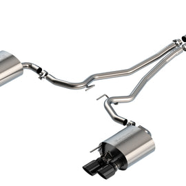 Borla 19-20 Ford Mustang Ecoboost 2.3L 2.25in S-type Exhaust w/ Valves - Black Chrome Tips 140827BC