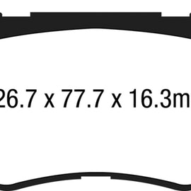 EBC 15+ Hyundai Genesis 3.8 Redstuff Front Brake Pads DP33048C