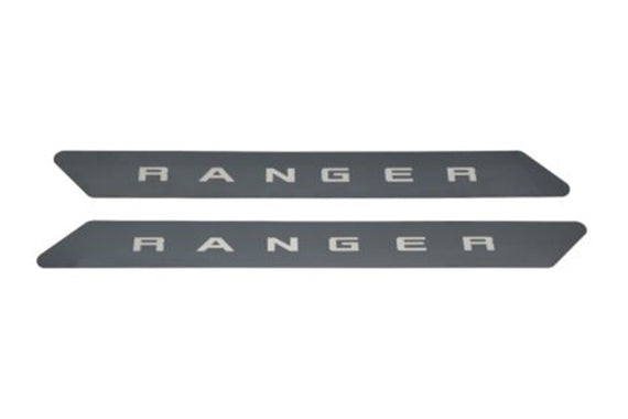 Putco 19-20 Ford Ranger SuperCab - w/ RANGER Etching (2pcs) Black Platinum Door Sills 95144BPFD