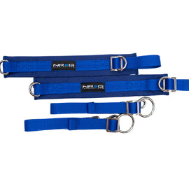 NRG SFI 3.3 Arm Restraints One Pair - Blue SBH-AR01BL