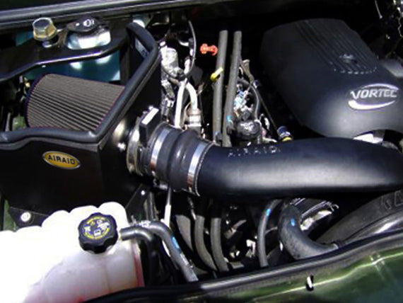 Airaid 03-07 Hummer H2 / SUT 6.0L CAD Intake System w/ Tube (Dry / Black Media) 202-146