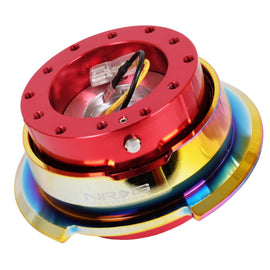 NRG Quick Release Gen 2.8 - Red Body / Neochrome Ring SRK-280RD-MC