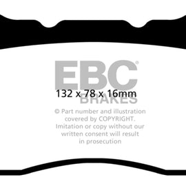 EBC 2016+ Chevrolet Corvette (C7) 6.2L Stingray Bluestuff Front Brake Pads DP52093NDX