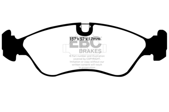 EBC 99-02 Daewoo Lanos 1.6 Chassis -447433 Greenstuff Front Brake Pads DP2760