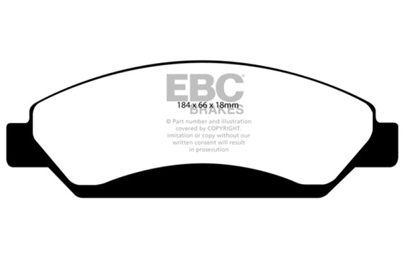 EBC 07 Cadillac Escalade 6.2 2WD Ultimax2 Front Brake Pads UD1092