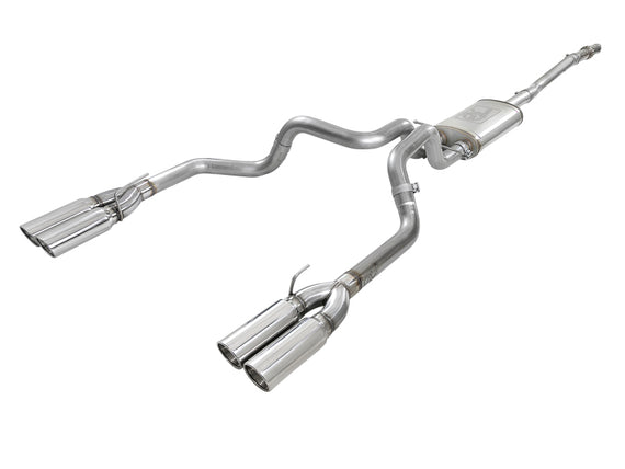 aFe Vulcan Series 3in 304SS Exhaust Cat-Back Exh w/ Pol Tips 2019 GM Silverado / Sierra 1500 V8-5.3L 49-34105-P