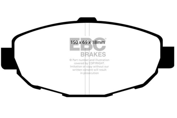 EBC 99-01 Lexus SC300 3.0 Greenstuff Front Brake Pads DP21007